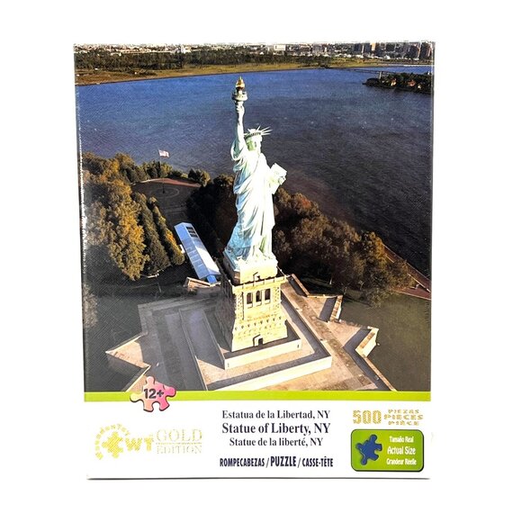 Wundentoy Other - Statue Of Liberty New York 500-Piece Jigsaw Puzzle Gold Edition For Ages 12+ New